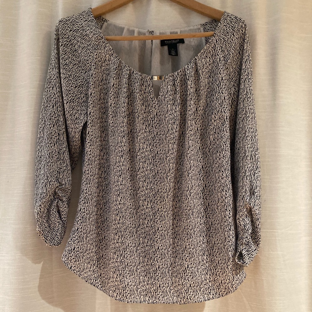 White House/Black Market Elegant Blouse Size Medium